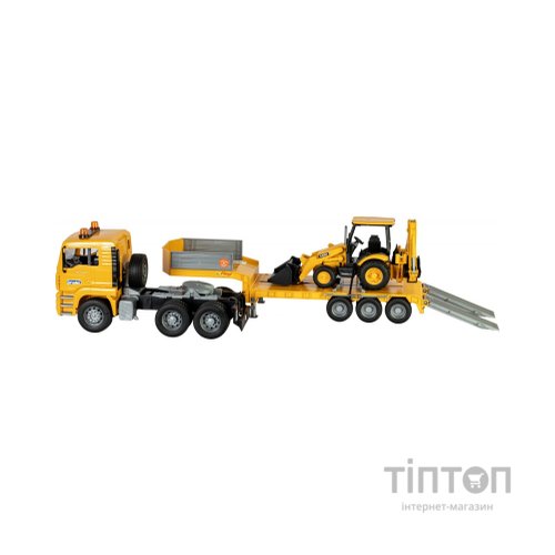 Спецтехніка Bruder Тягач Man TGA з екскаватором JCB MIDI CX (01654)