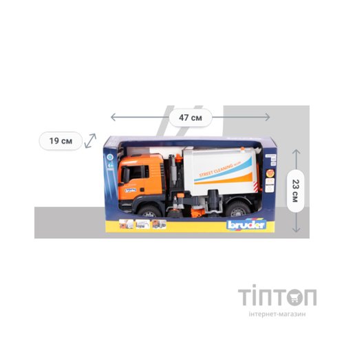 Спецтехніка Bruder Вантажівка MAN TGS для прибирання вулиць (03780)