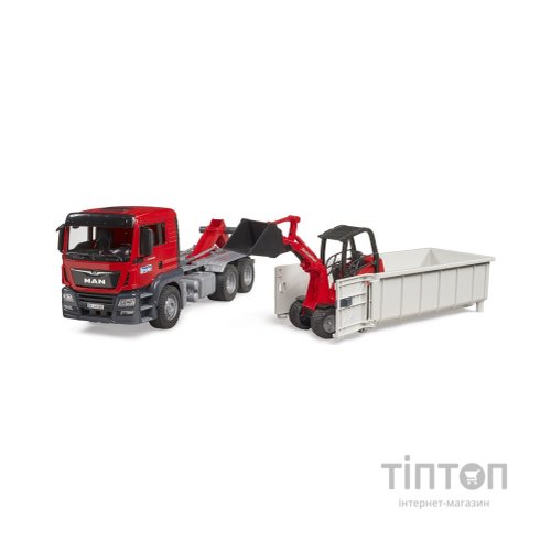 Спецтехніка Bruder Вантажівка MAN TGS та міні-навантажувач Schaffer 2630 (03767)
