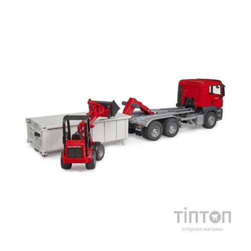 Спецтехніка Bruder Вантажівка MAN TGS та міні-навантажувач Schaffer 2630 (03767)
