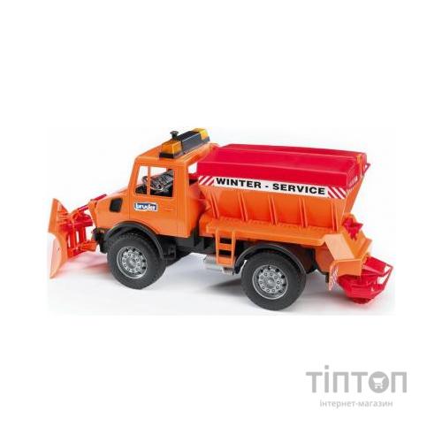Спецтехніка Bruder вантажівка MB Unimog 1:16 Жовтогарячий (02572)