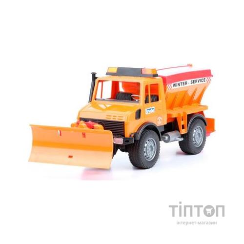 Спецтехніка Bruder вантажівка MB Unimog 1:16 Жовтогарячий (02572)
