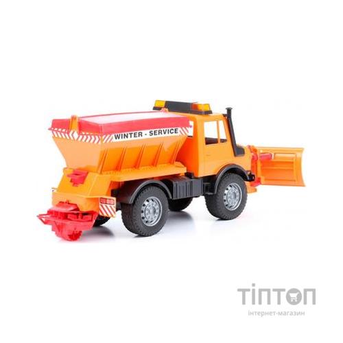 Спецтехніка Bruder вантажівка MB Unimog 1:16 Жовтогарячий (02572)
