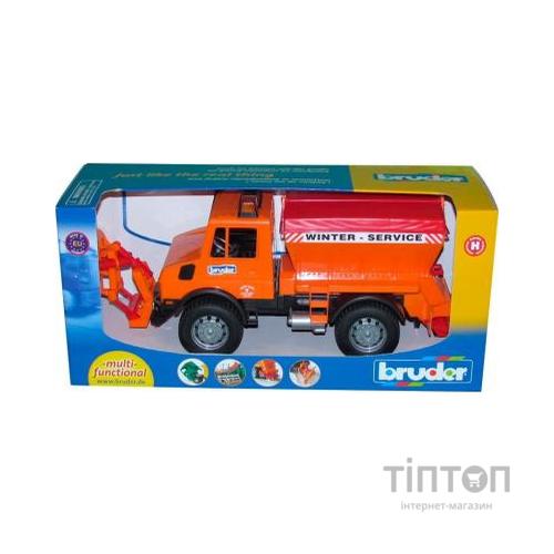 Спецтехніка Bruder вантажівка MB Unimog 1:16 Жовтогарячий (02572)