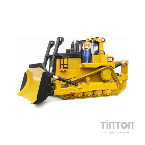 Спецтехніка Bruder великий гусеничний бульдозер CAT, М1: 16 (02452)