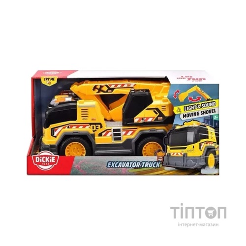 Спецтехніка Dickie Toys Функціональне авто Екскаватор зі звук. та світл. ефект., 30 см (3306026)