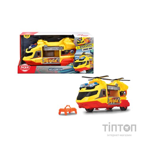 Спецтехніка Dickie Toys Функціональний гелікоптер Служба порятунку з ношами, зі звук. та світл. ефект., 30 см (3306023)