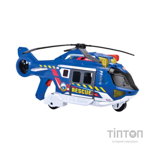 Спецтехніка Dickie Toys Функціональний вертоліт Служба порятунку з лебідкою зі звуком та світловими ефектами 36 см (3307002)
