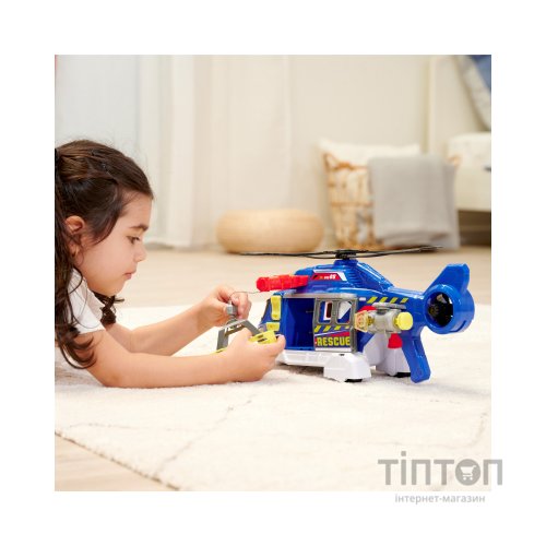Спецтехніка Dickie Toys Функціональний вертоліт Служба порятунку з лебідкою зі звуком та світловими ефектами 36 см (3307002)