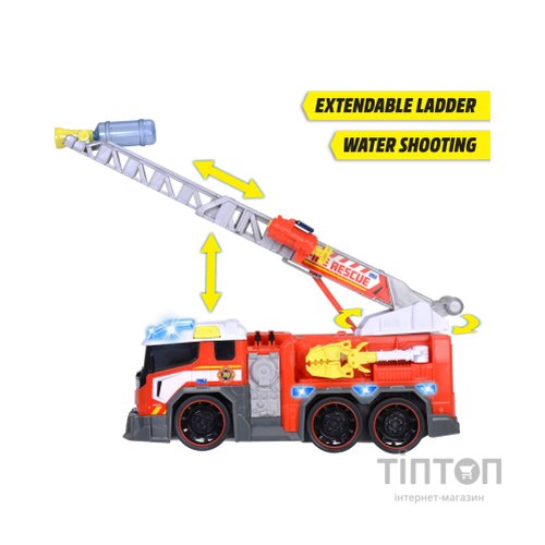 Спецтехніка Dickie Toys Пожежна машина Борець з вогнем зі звуком та світловими ефектами 46 см (3307000)