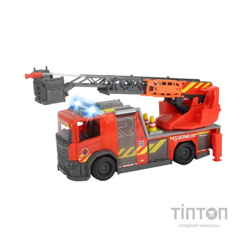 Спецтехніка Dickie Toys Пожежна машина Сканія з телескопічною драбиною, зі звуком і світловими ефектами 35 см (3716017)