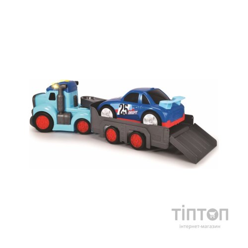 Спецтехніка Dickie Toys Вантажівка АВС "Тедді" зі звук. та світл. ефектами, з причепом та машинкою, 60 см (4119002)