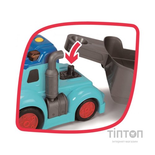 Спецтехніка Dickie Toys Вантажівка АВС "Тедді" зі звук. та світл. ефектами, з причепом та машинкою, 60 см (4119002)