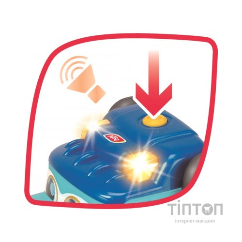 Спецтехніка Dickie Toys Вантажівка АВС "Тедді" зі звук. та світл. ефектами, з причепом та машинкою, 60 см (4119002)