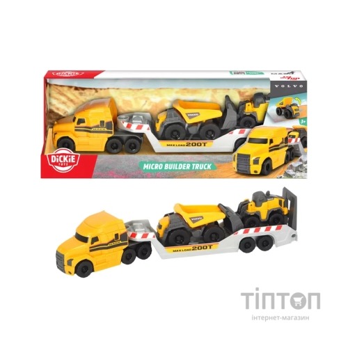 Спецтехніка Dickie Toys Вантажівка Мак з технікою Вольво (3725005)