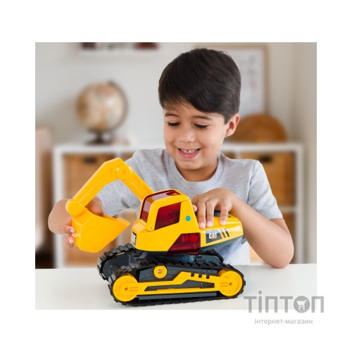Спецтехніка Funrise CAT Будівельні машини Екскаватор з фігуркою зі світлом та звуком, 30 см (83203)