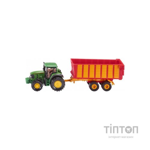 Спецтехніка Siku Трактор John Deere з силосним причепом (6320312)