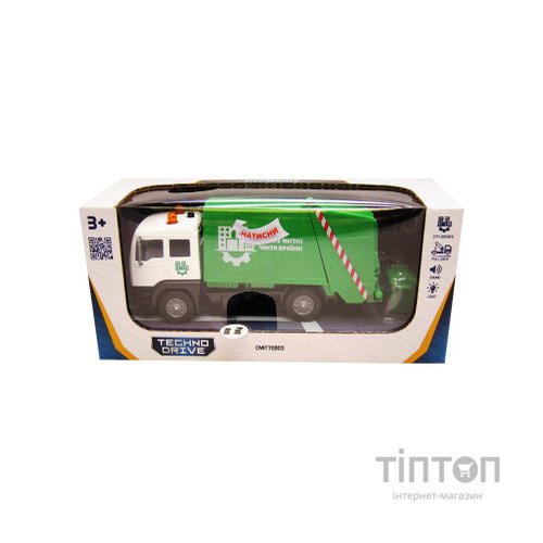 Спецтехніка TechnoDrive Сміттєвоз зі світловими та звуковими ефектами (510705.270)