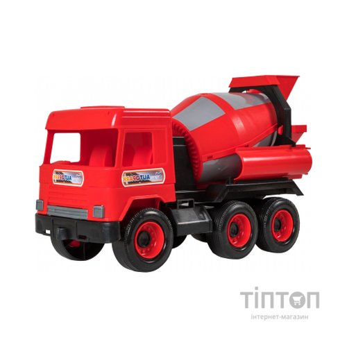 Спецтехніка Tigres Авто "Middle truck" бетонозмішувач (червоний) в коробці (39489)