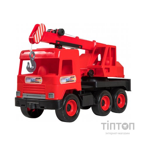 Спецтехніка Tigres Авто "Middle truck" кран (червоний) в коробці (39487)