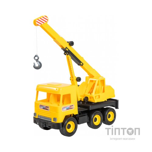 Спецтехніка Tigres Авто "Middle truck" кран (жовтий) в коробці (39491)
