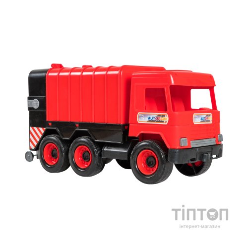 Спецтехніка Tigres Авто "Middle truck" сміттєвоз (червоний) в коробці (39488)