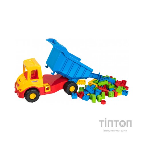 Спецтехніка Tigres "Multi truck" вантажівка з конструктором жовтий (39221)
