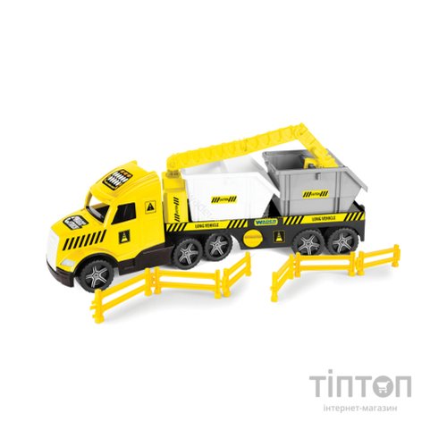 Спецтехніка Wader Magic Truck Technic з будівельними контейнерами (36470)