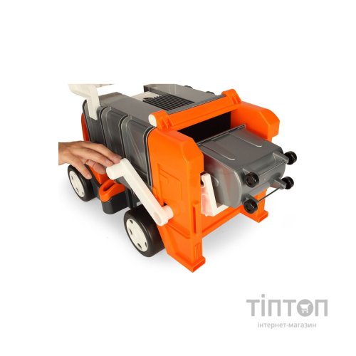 Спецтехніка Wader Сміттєвоз "Гігант" помаранчевий/блакитний (67016)