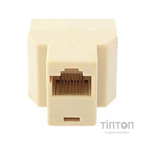 Спліттер Atcom витой пары, UTP, 8P8C- RJ-45 1port (female) to 2port (femal (12450)