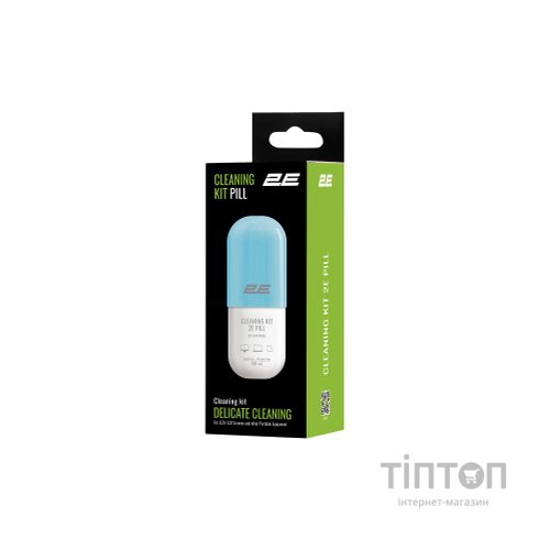 Спрей для очищення 2E PILL 140ml for office equipment +Microfibre 20 cm, white-blue (2E-SK140BL)