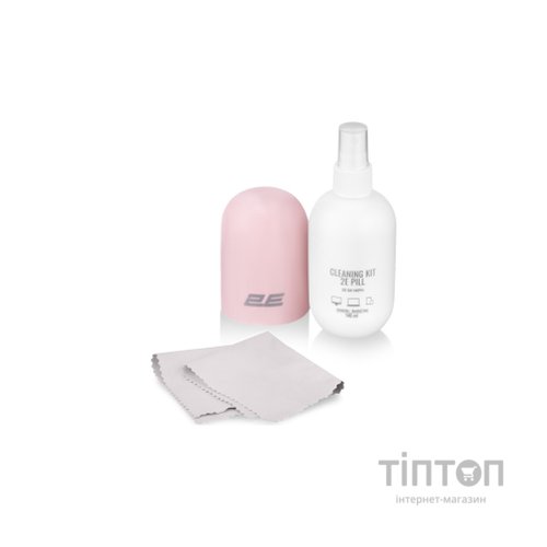 Спрей для очищення 2E PILL 140ml for office equipment +Microfibre 20 cm, white-pink (2E-SK140PN)