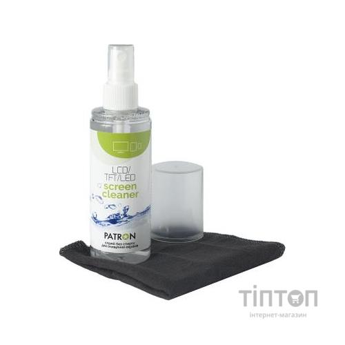 Спрей для очищення Patron Screen spray for TFT/LCD/LED 120ml +microfiber 20х20 (F3-022)