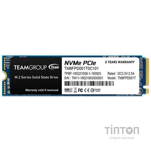 SSD 1TB Team MP33 Pro M.2 2280 PCIe 3.0 x4 3D TLC (TM8FPD001T0C101)