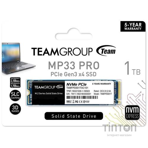 SSD 1TB Team MP33 Pro M.2 2280 PCIe 3.0 x4 3D TLC (TM8FPD001T0C101)