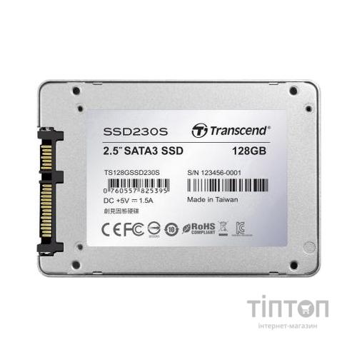 SSD накопичувач 2.5" 128Gb Transcend SSD230S SATAIII 3D TLC