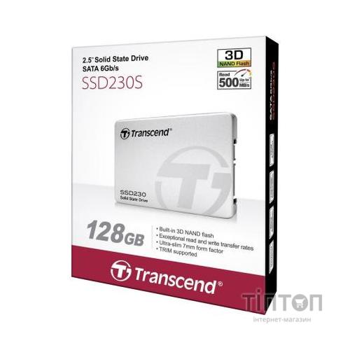 SSD накопичувач 2.5" 128Gb Transcend SSD230S SATAIII 3D TLC
