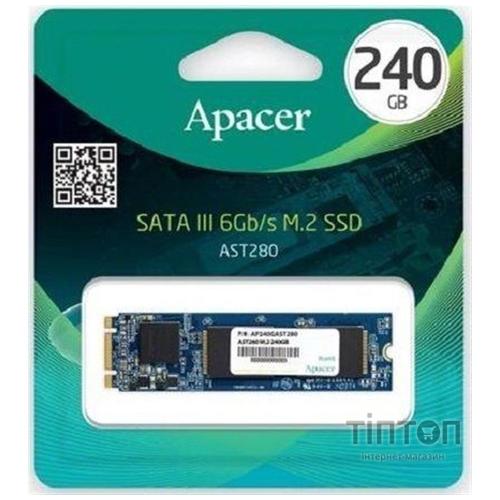 SSD накопичувач APACER AST280 240GB M. 2 SATA TLC (AP64GAS510SB-1)