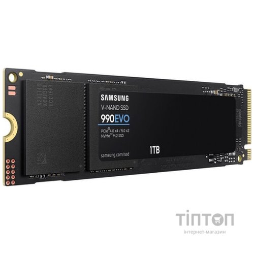SSD накопичувач Samsung 990 EVO 1TB PCIe 4.0 x4/5.0 x2 NVMe M.2 (MZ-V9E1T0BW)