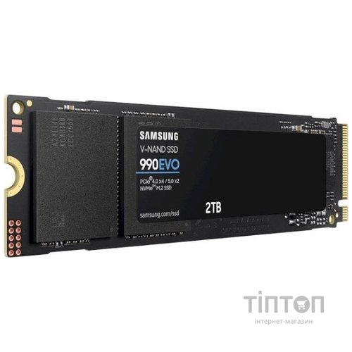 SSD накопичувач Samsung 990 EVO 2TB PCIe 4.0 x4/5.0 x2 NVMe M.2 (MZ-V9E2T0BW)