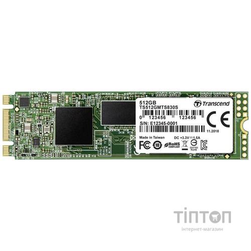 Накопичувач SSD M.2 2280 512GB Transcend (TS512GMTS830S)