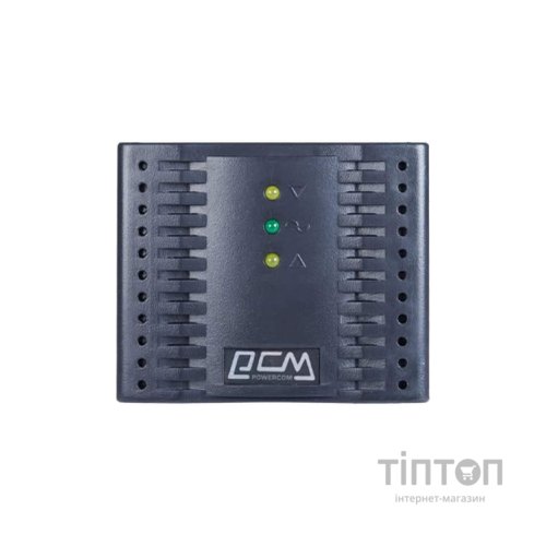 Стабілізатор Powercom TCA-2000, 1000 Вт, чорний