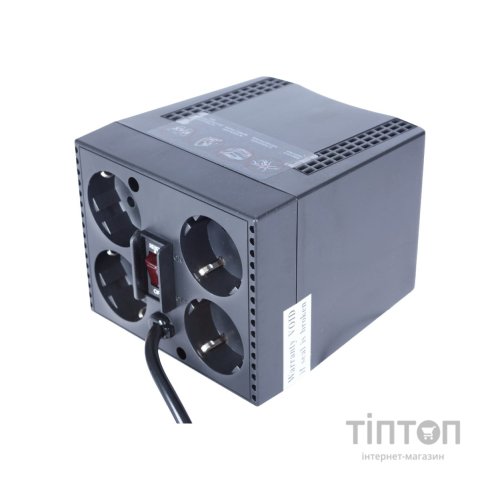 Стабілізатор Powercom TCA-2000, 1000 Вт, чорний