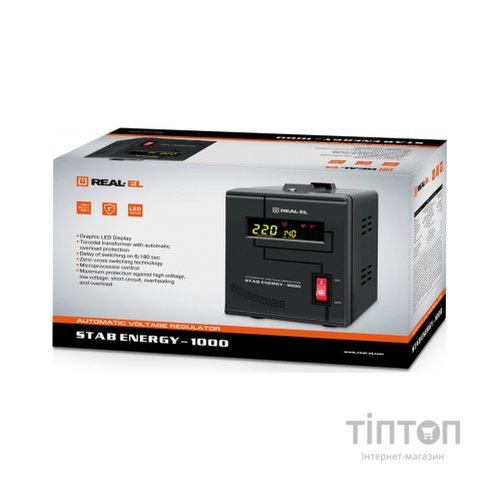 Стабілізатор REAL-EL STAB ENERGY-1000 (EL122400012)