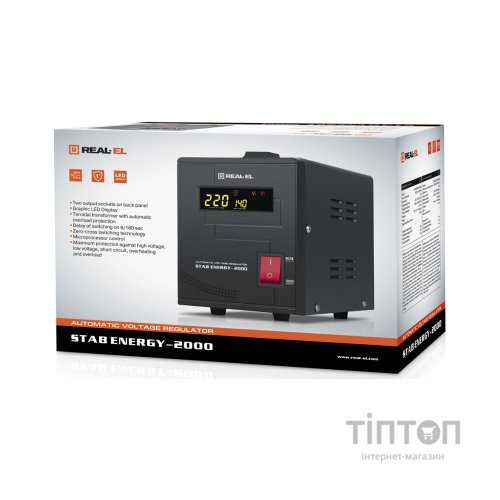 Стабілізатор REAL-EL STAB ENERGY-2000 (EL122400013)