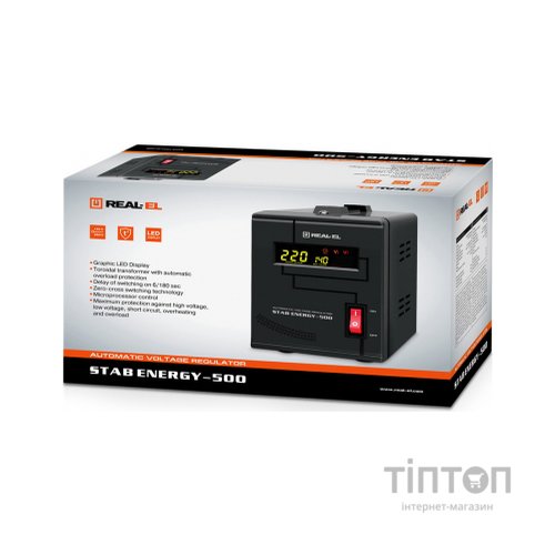 Стабілізатор REAL-EL STAB ENERGY-500 (EL122400011)