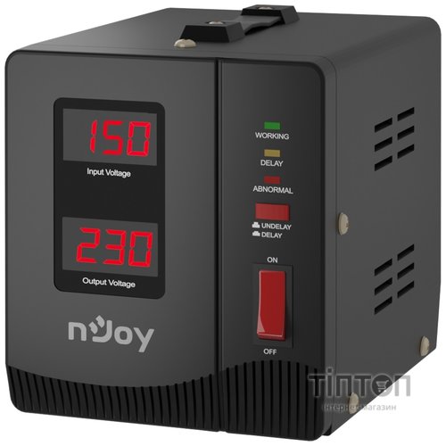 Стабилизатор NJOY Alvis 1000 (AVRL-10001AL-CS01B) AVR, 1 розетка