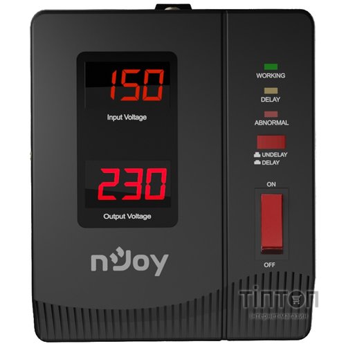 Стабилизатор NJOY Alvis 1000 (AVRL-10001AL-CS01B) AVR, 1 розетка