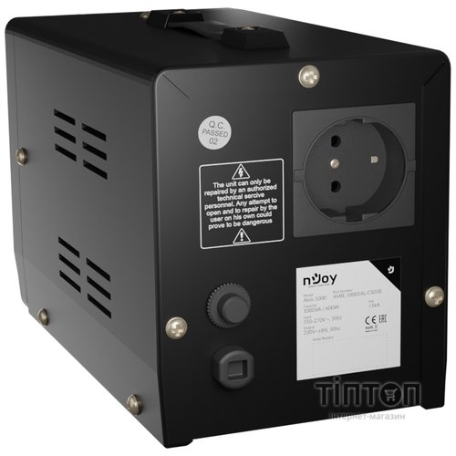Стабилизатор NJOY Alvis 1000 (AVRL-10001AL-CS01B) AVR, 1 розетка