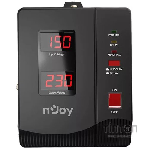 Стабилизатор NJOY Alvis 2000 (AVRL-20002AL-CS01B) AVR, 2 розетки